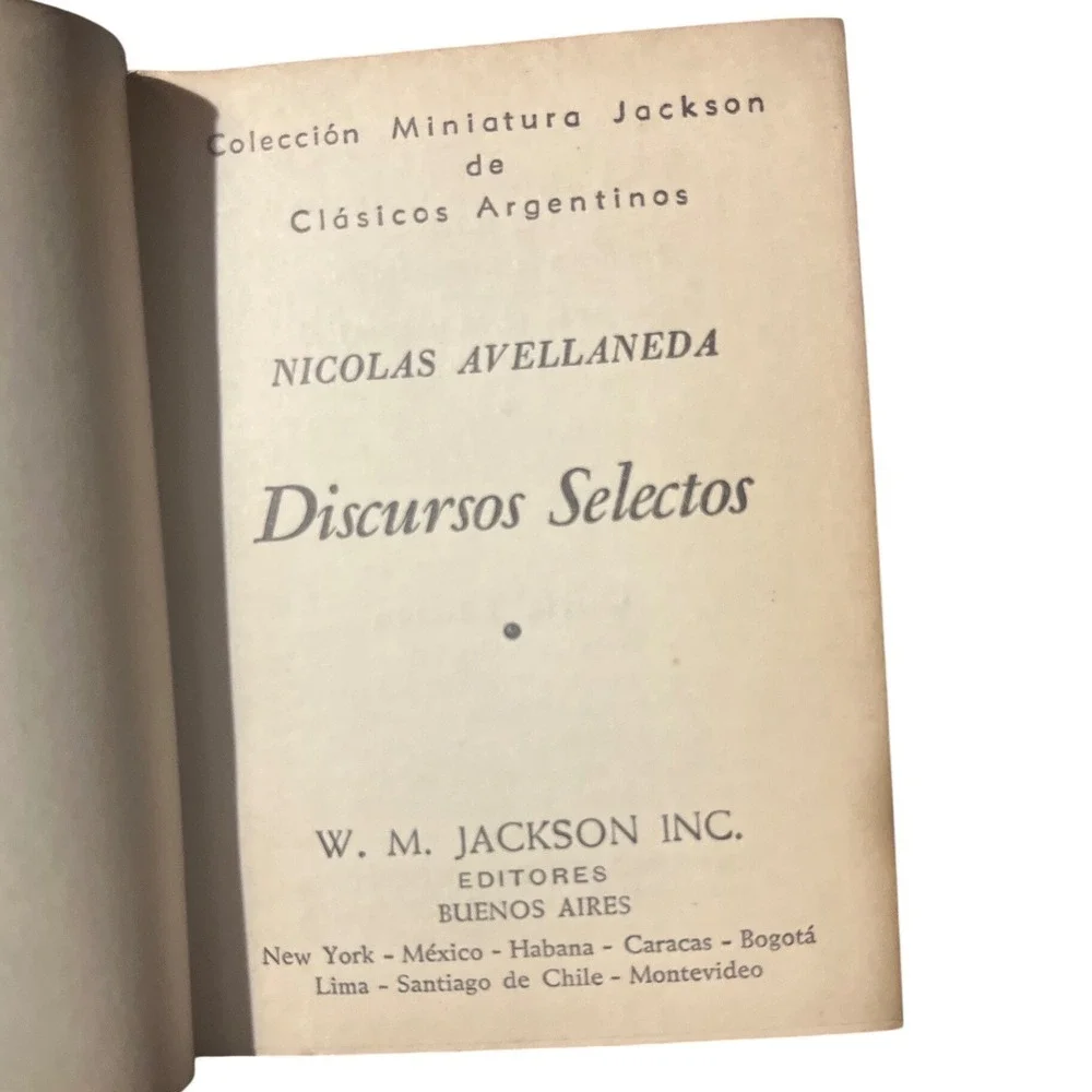 Collection 8 miniature Books Jackson collection‎ of Argentine classics Rare